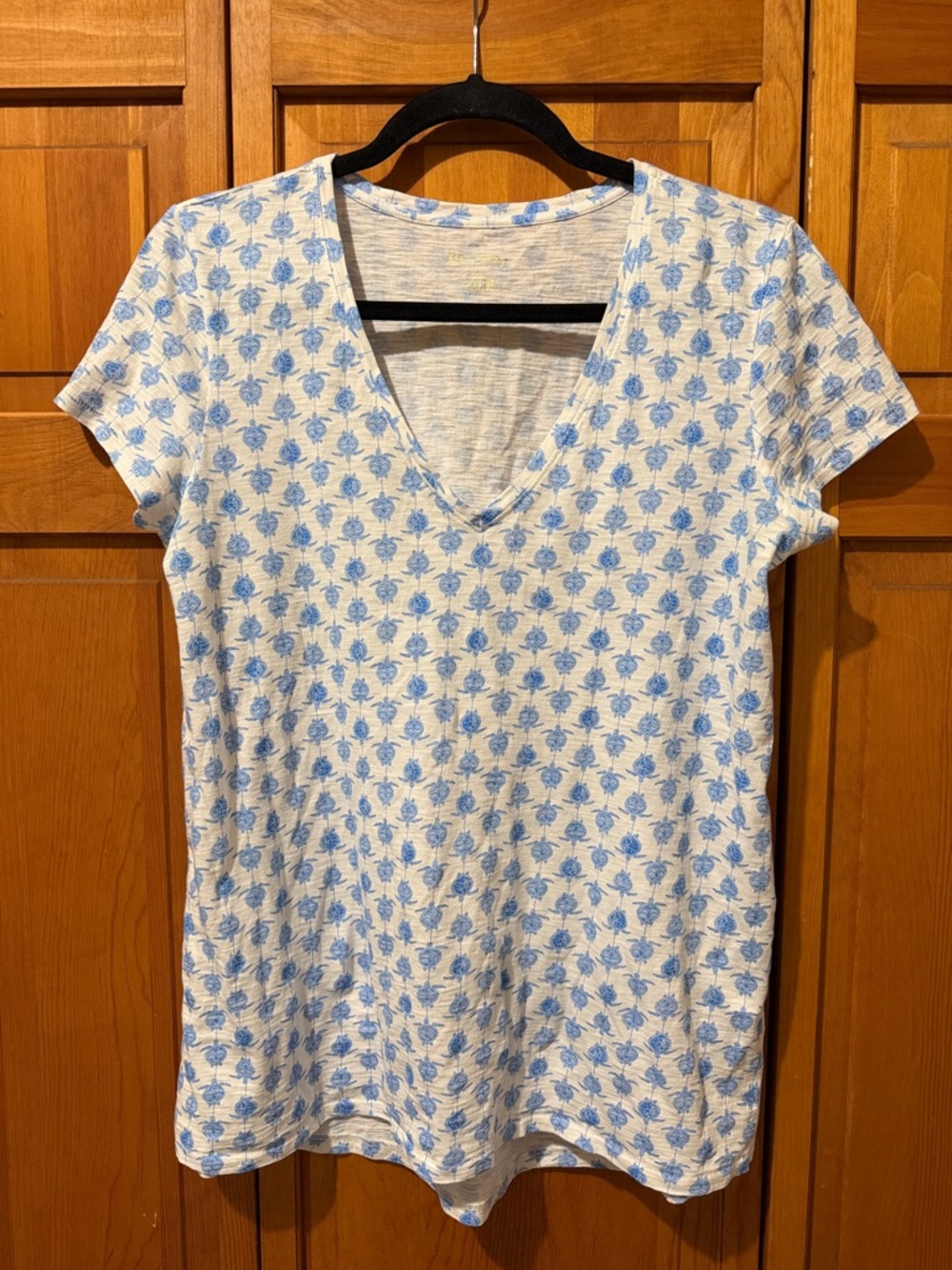 Lily Pulitzer Etta Tee Shirt Blue Turtle